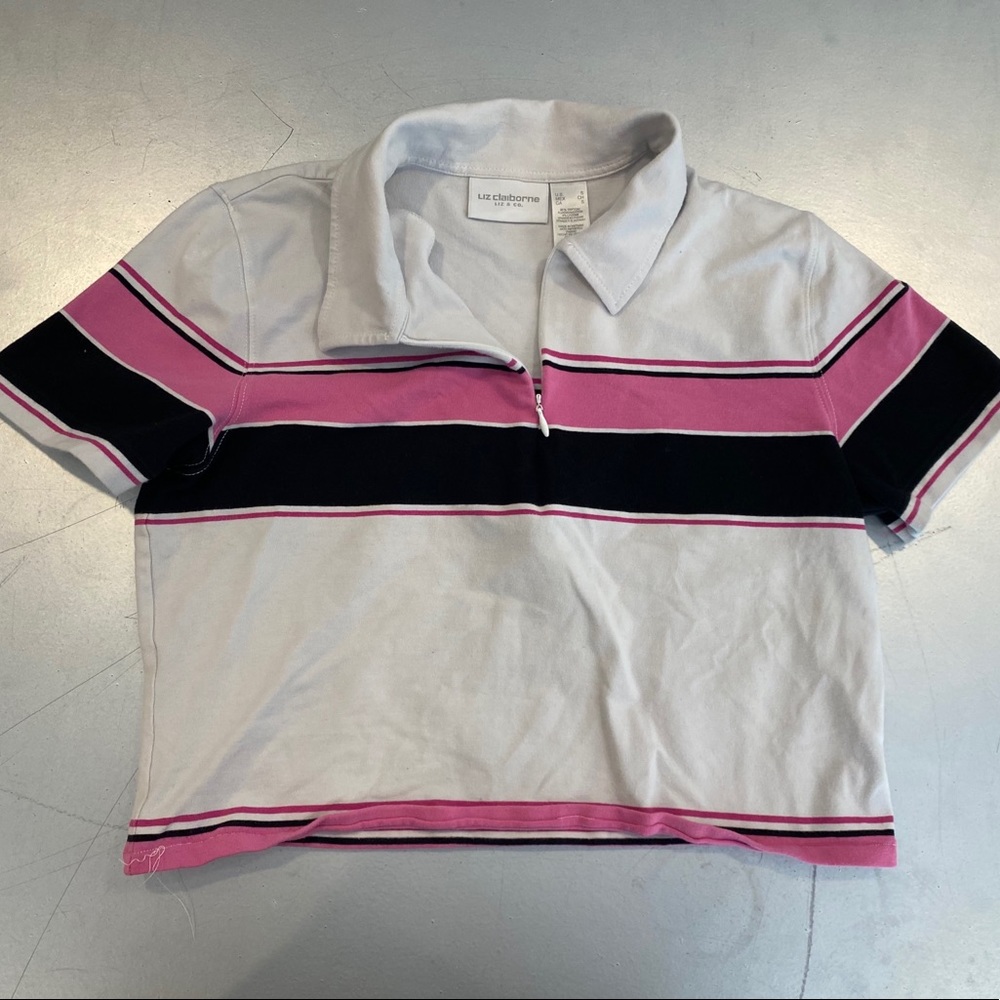 Cropped Collared Top - Picture 2 of 2